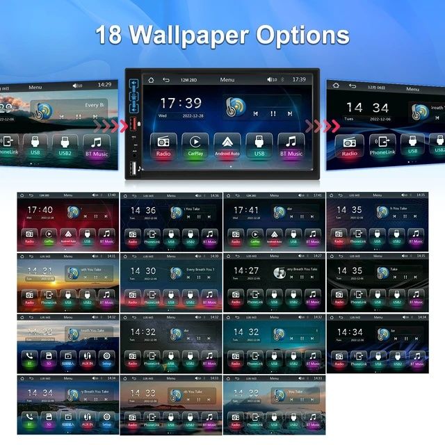Rádio 1din 7 polegadas CARPLAY Bluetooth USB e Microfone NOVO