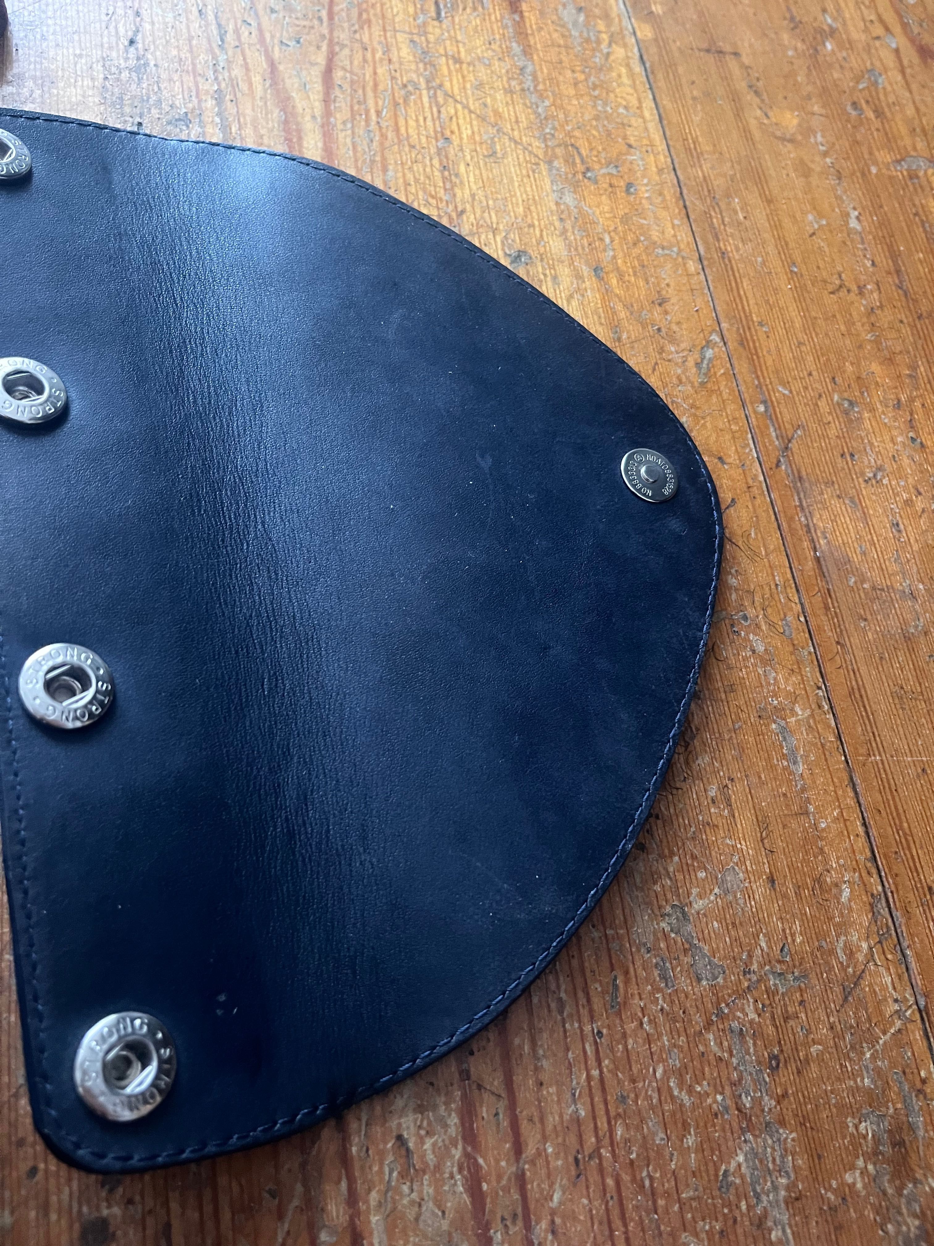 Torebka ze skóry kopertówka clutch handmade