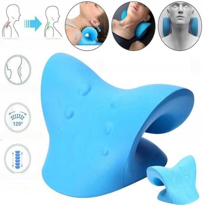 Poduszka ergonomiczna rozluźniająca szyję piłeczka masująca twarda 8cm