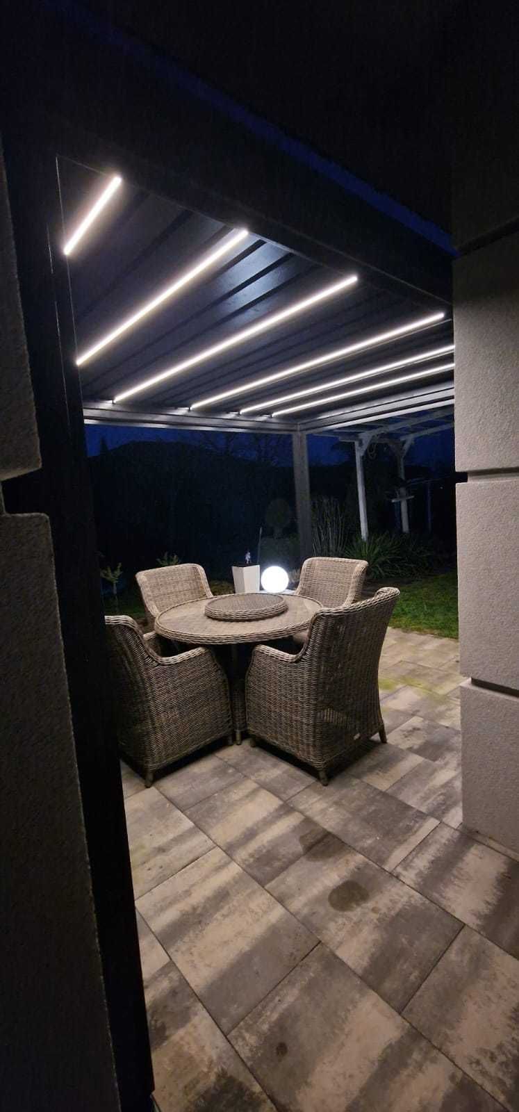 Pergola Ogrodowa Tarasowa Aluminiowa 3x4 Lamele Zadaszenie Tarasu