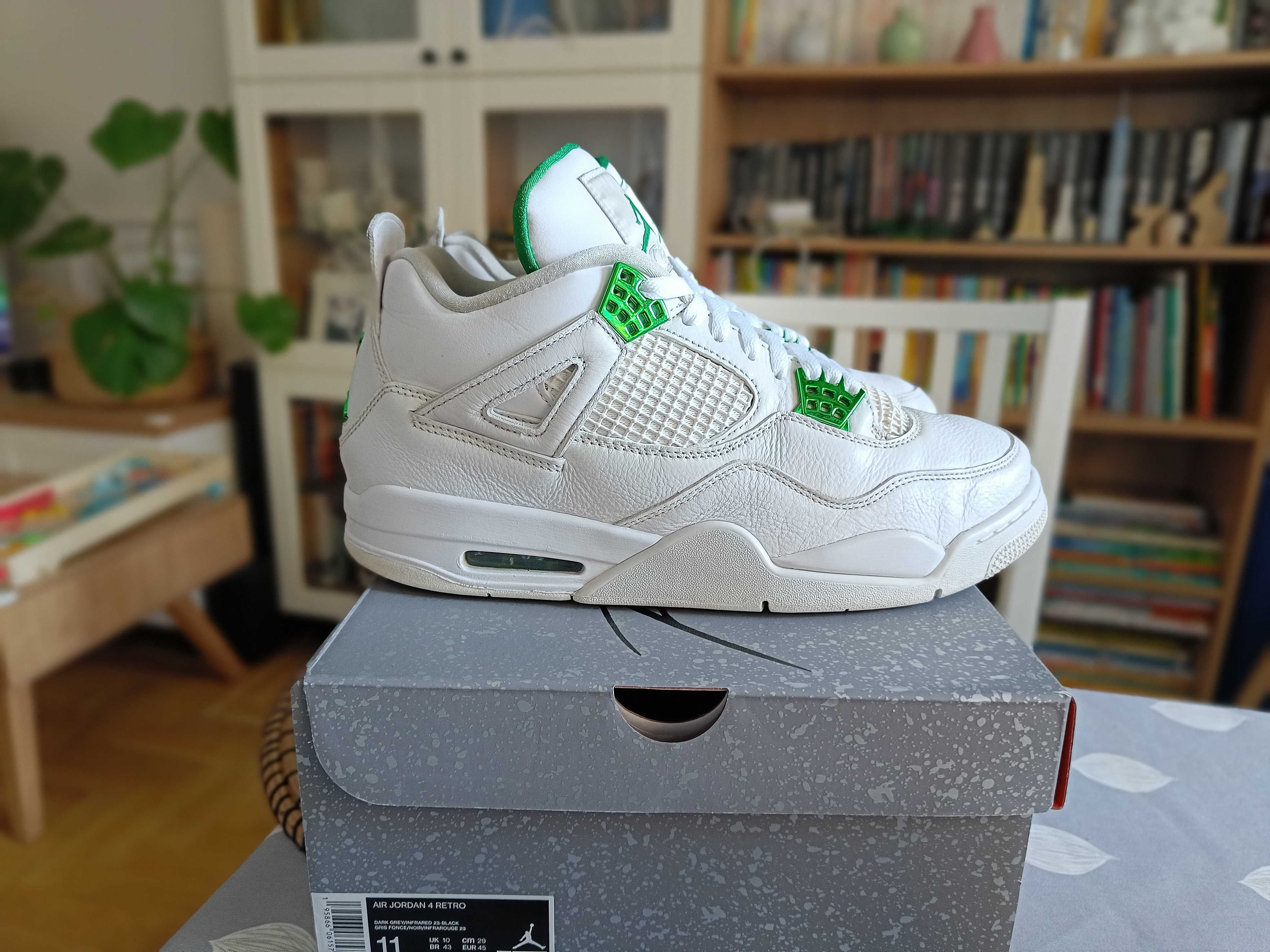 Buty Nike Air Jordan 4 Retro 'Metallic Green' 45,5EUR