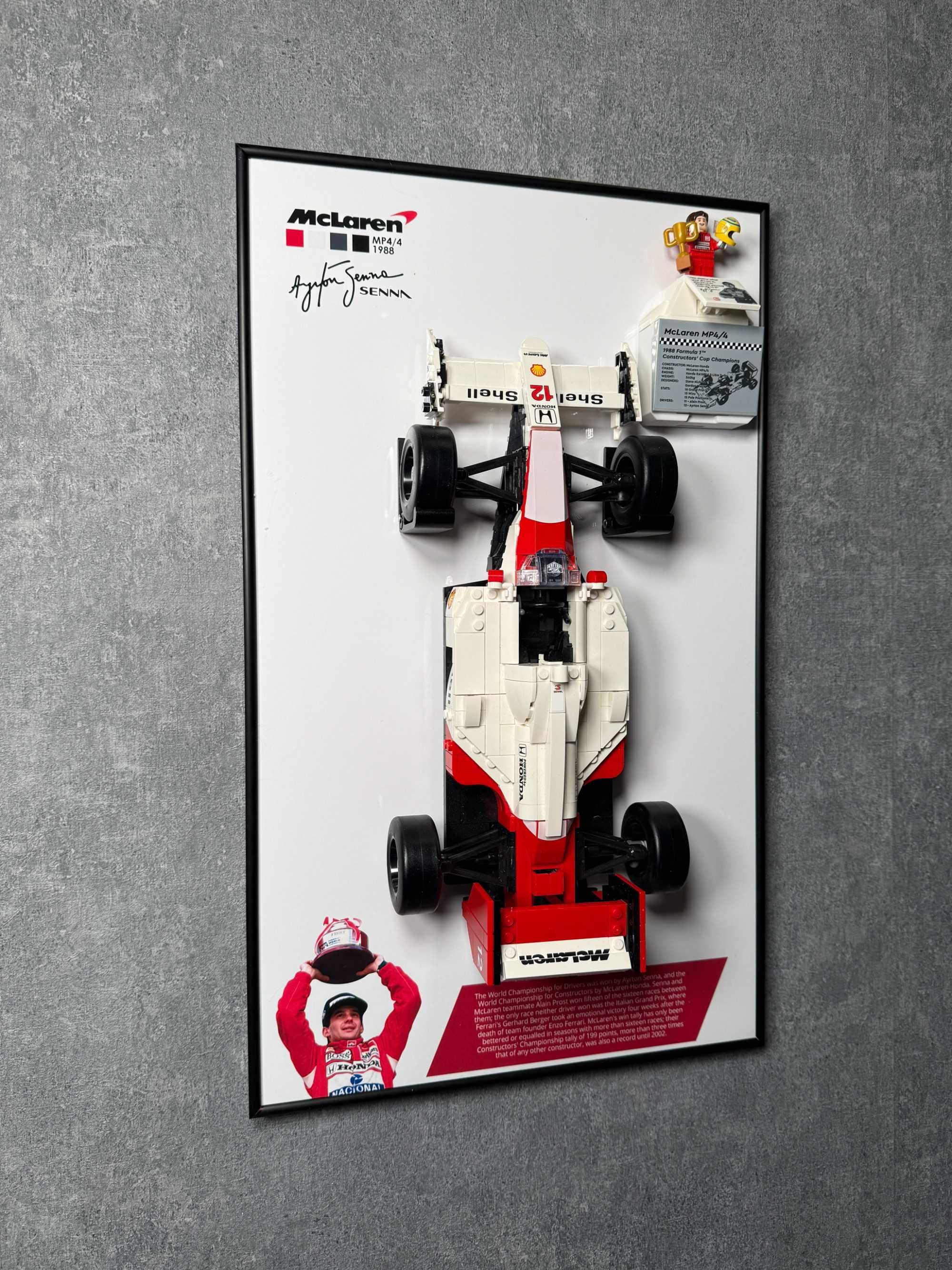 Тримач для LEGO Icons McLaren MP4/4 і Айртон Сенна 10330 Ayrton Senna