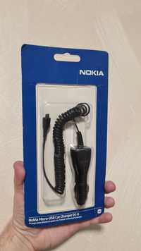 Nokia зарядка автомобильная, автозарядка Nokia, нокиа,  usb зарядка