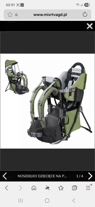 nosidełko turystyczne dla dzieci Besrey Kraxe.