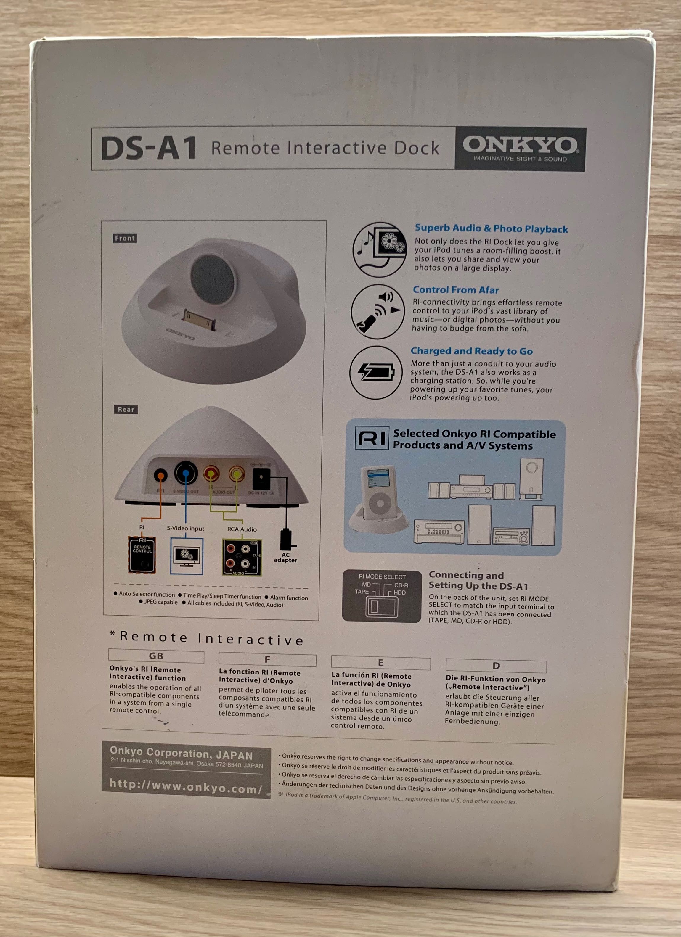 ONKYO DS-A1 Stancja dokująca do iPod-a