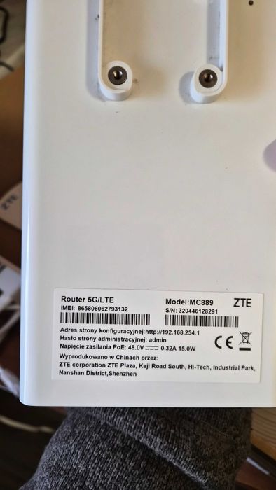 Router zewnętrzny 5g ZTE