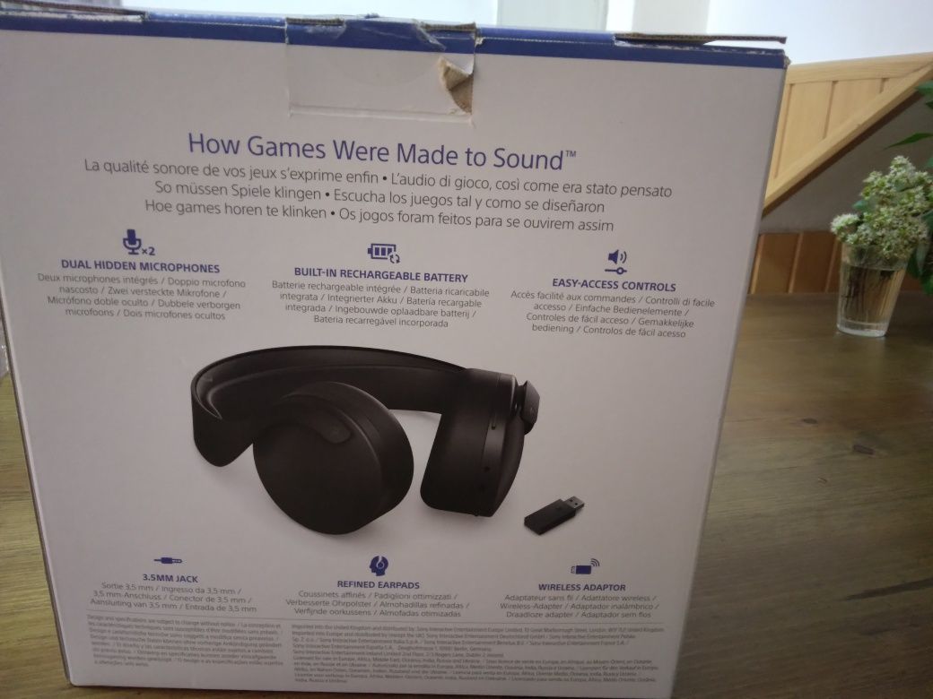 Auscultadores Sony PULSE 3D Midnight Black – Wireless | Como Novos!
