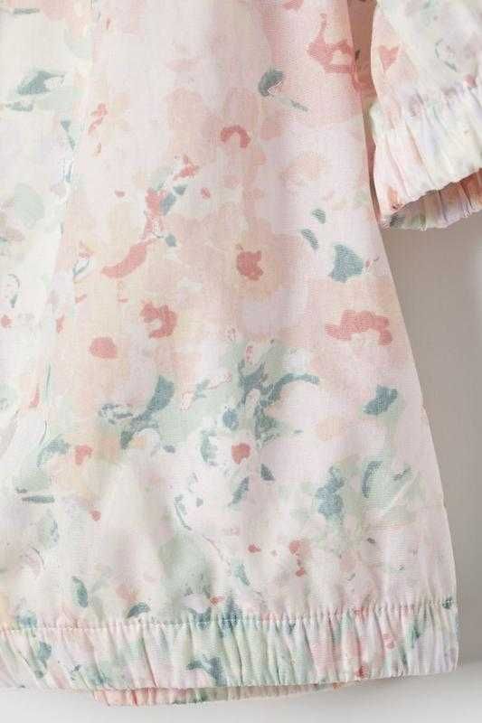Новый топ блузка объемные рукава баллоны буффы цветочный принт от H&M