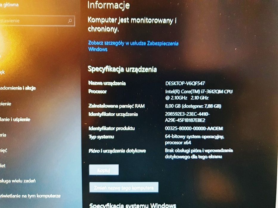 Dell 3560 I7/HDD 320GB/8 GB RAM/RADEON HD 7670M 1GB