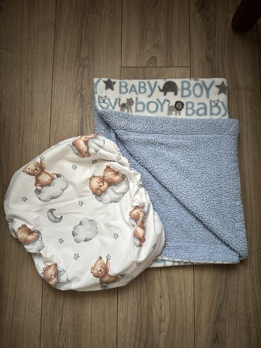 Простирадло на резинці та плед