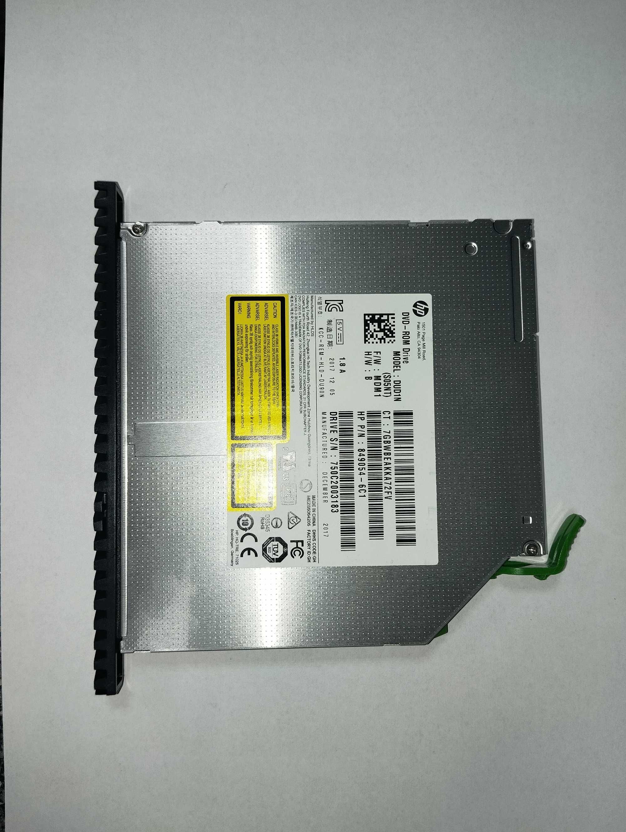 HP 9.5mm Тонкий  DVD-ROM привід DUD1N (SO5NT)