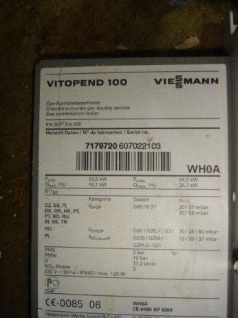 VIESSMANN Vitopend 100 WH0A - wszystkie części