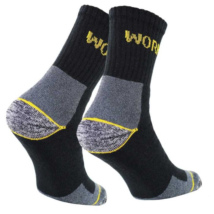 3 pak Skarpetki robocze WORK skarpety BHP do pracy 47-50 wzmocnione PL