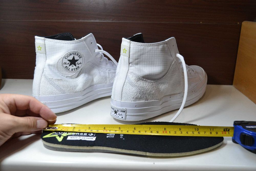 converse x renew remix chuck 70 hi white 46р кеды хайтопы кроссовки