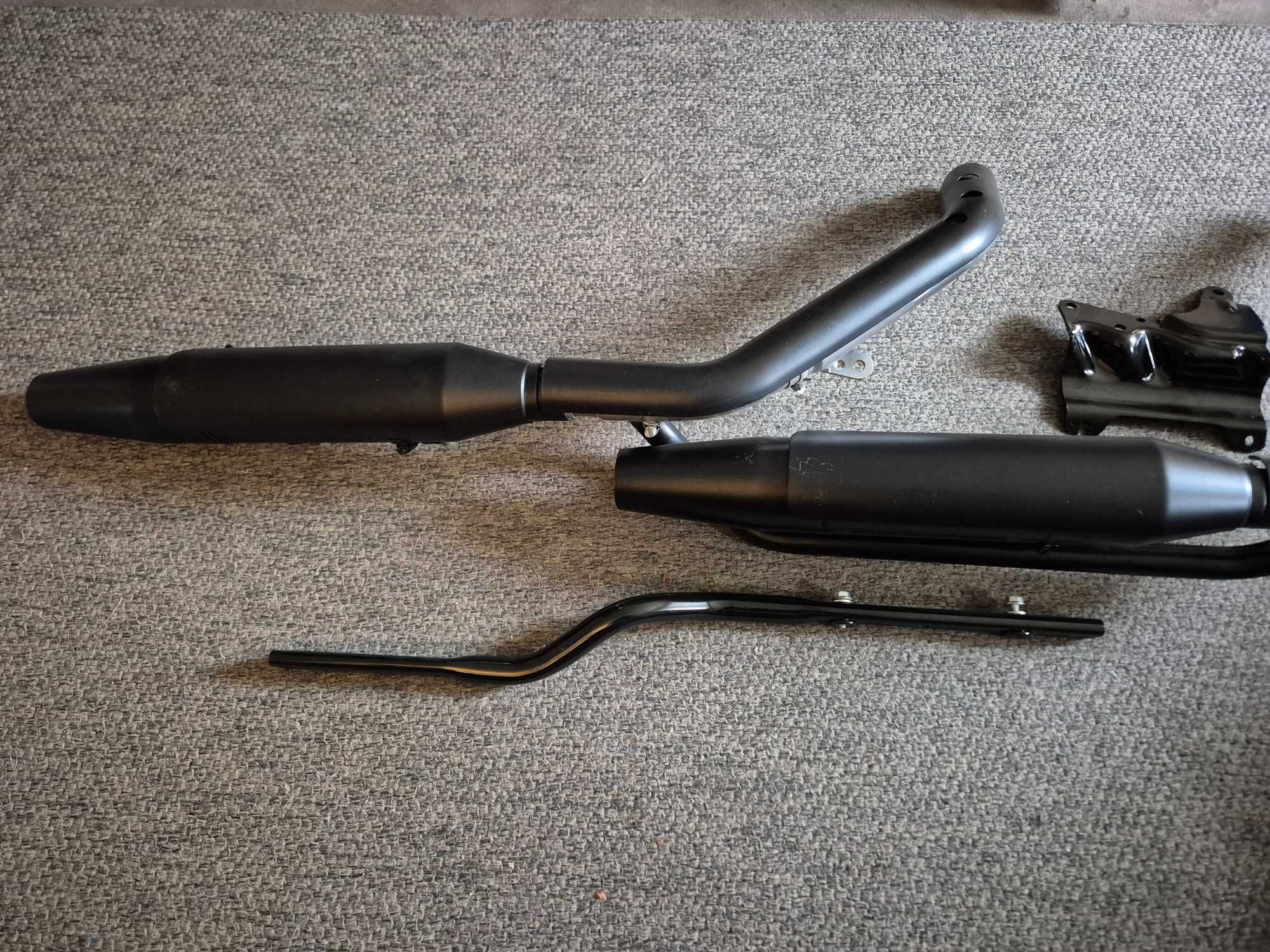 Sistema de escape 883 Harley Davidson preto 1200 Sportster ponteiras