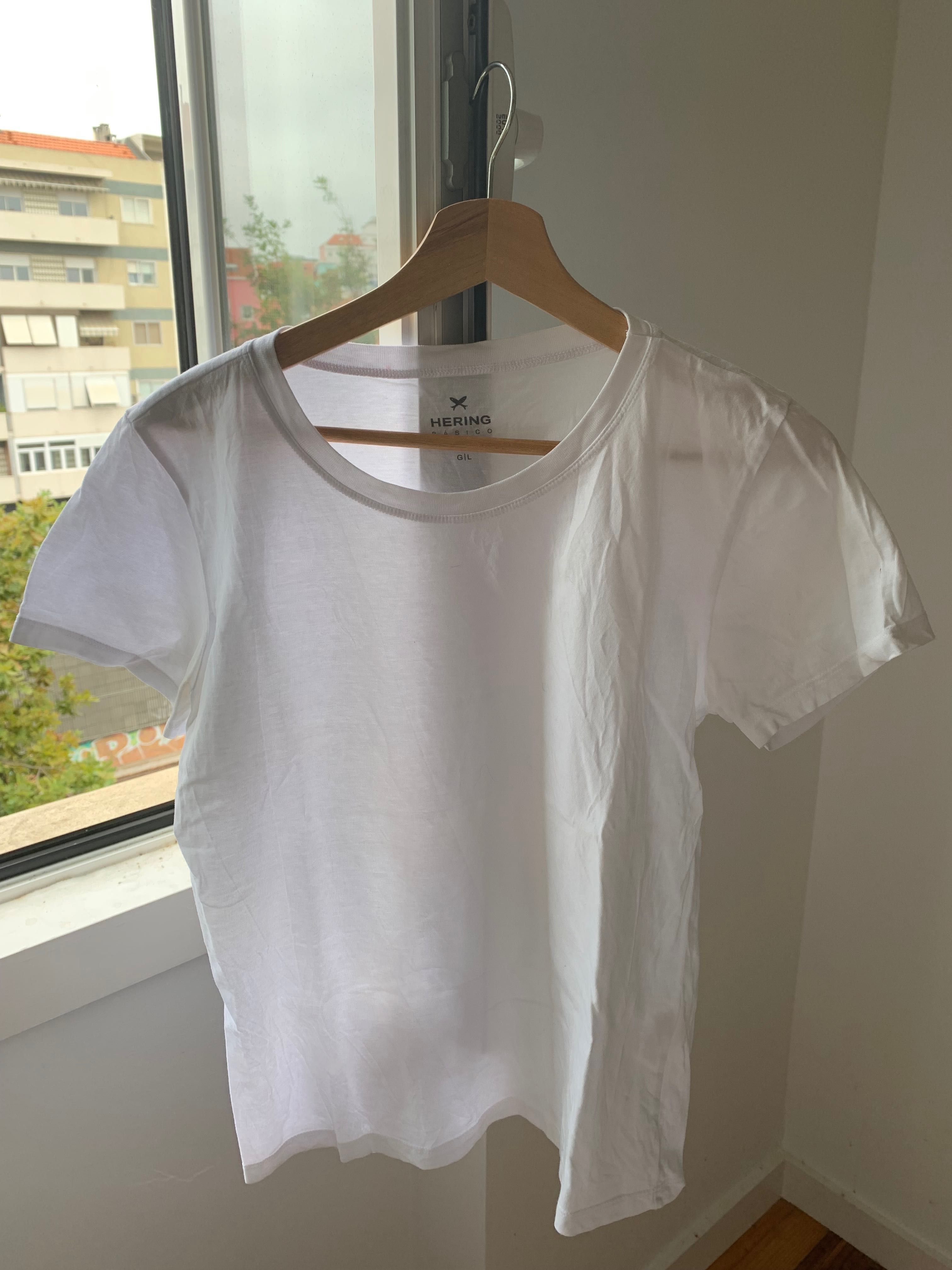 Camiseta Branca babylook Hering