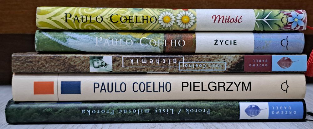 5x Coelho Alchemik Życie Miłość Pielgrzym Gibran Prorok Listy miłosne
