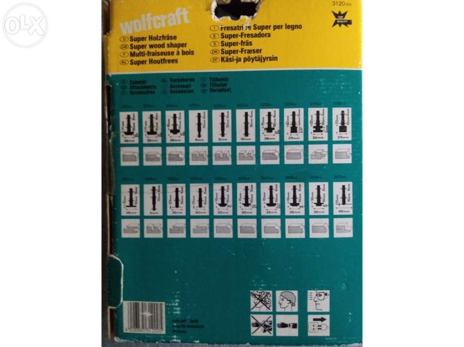 Kit Super-fresa para berbequim trabalhar madeira