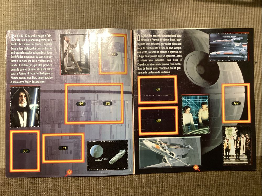 Caderneta de cromos STAR WARS. Panini 1997.