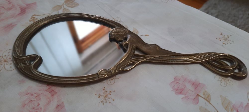 Зеркало ручное старое