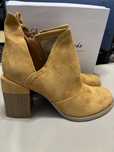 Bella Paris botki słupku zamszowe camel r.41