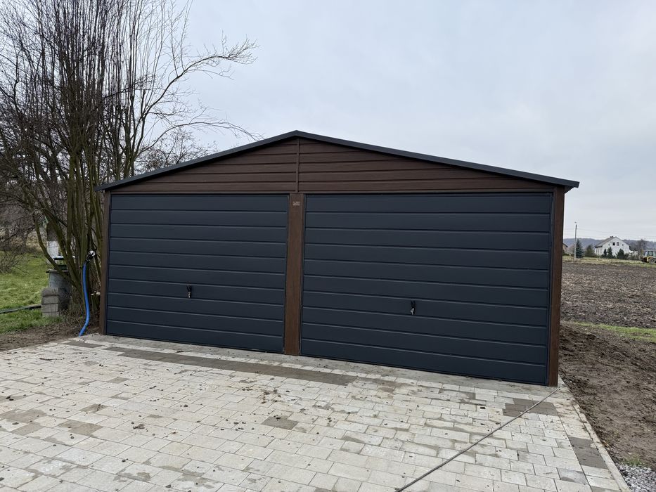 Garaż blaszany 6x6 6x5,8 profil zamkniety ocynkowany