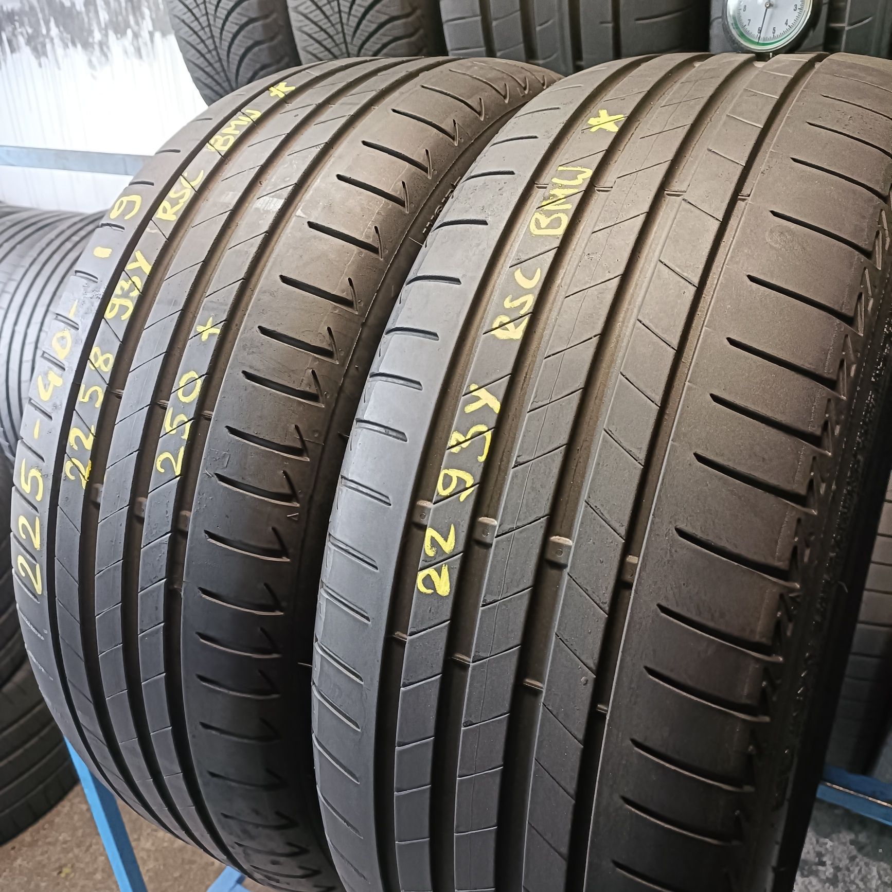 225/40r19 Bridgestone Turanza T005 BMW RSC z 2022r 5.8mm