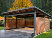 Carport 700x600 cm dwustanowiskowa wiata garażowa
