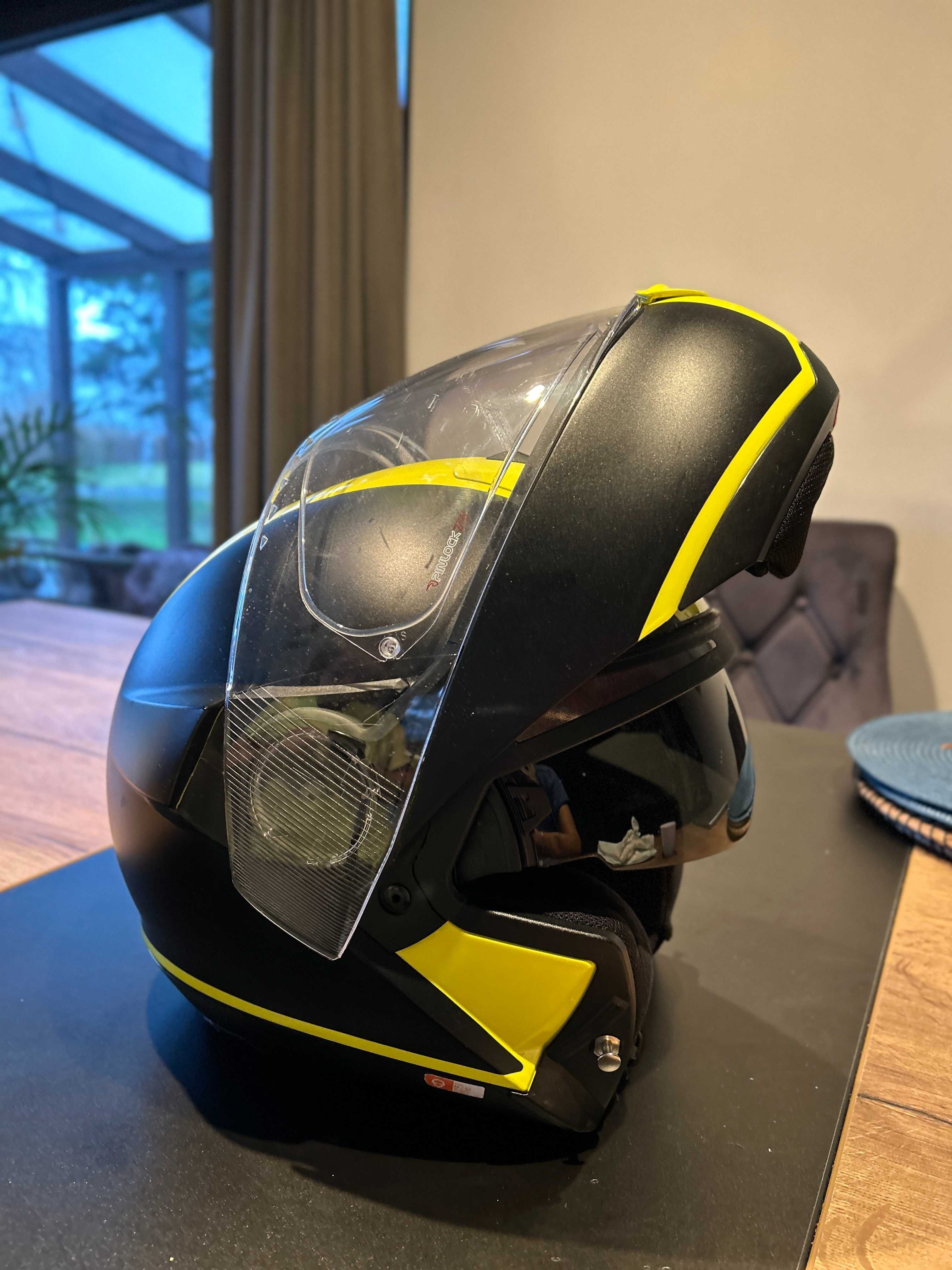 Kask motocyklowy SCHUBERTH C4 Fluo Yellow M + intercom + pilot