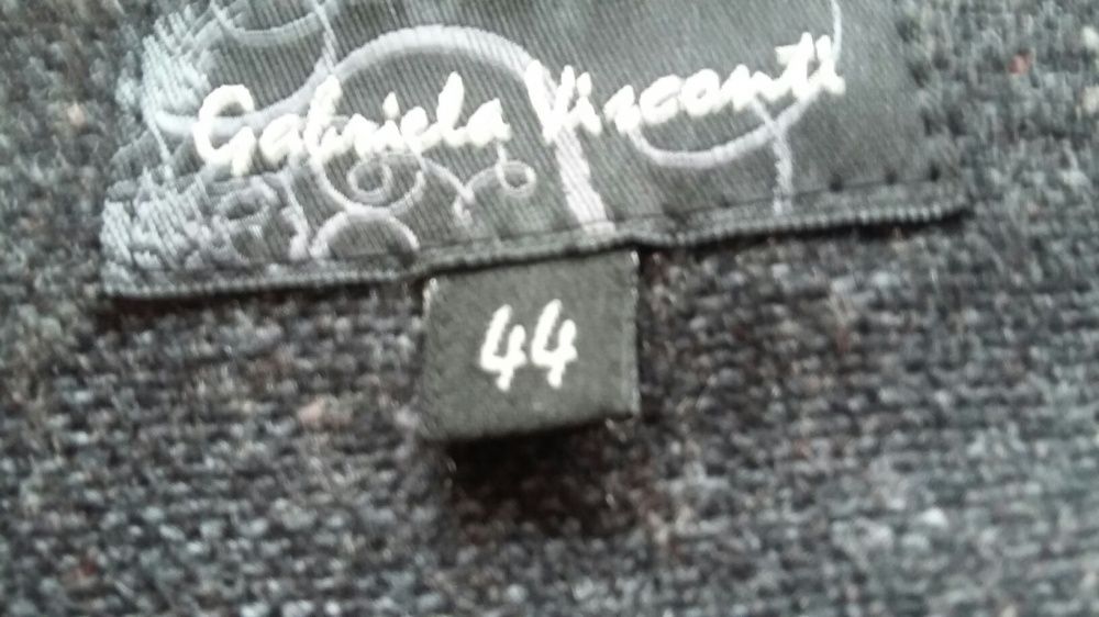 Damska twedowa oryginalna spódniczka z przeszyciami