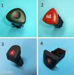 Botão 4 piscas Renault Laguna Clio Kangoo Scenic Trafic Espace Megane Master  NOVO