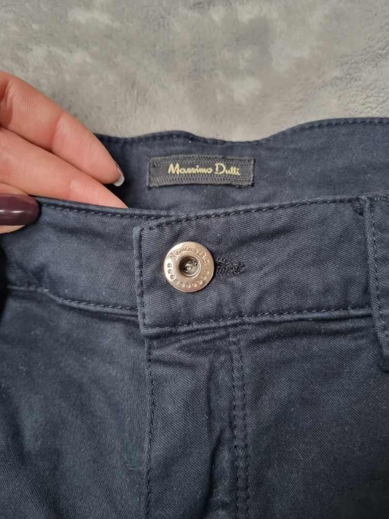Granatowe spodnie Massimo Dutti, rozm. 40