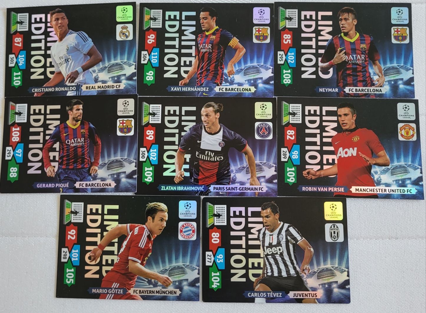 Karty piłkarskie Champions League edition limited