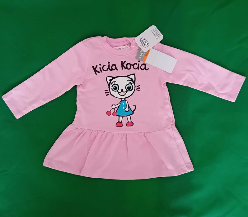Sukienka z bawełny Kicia Kocia