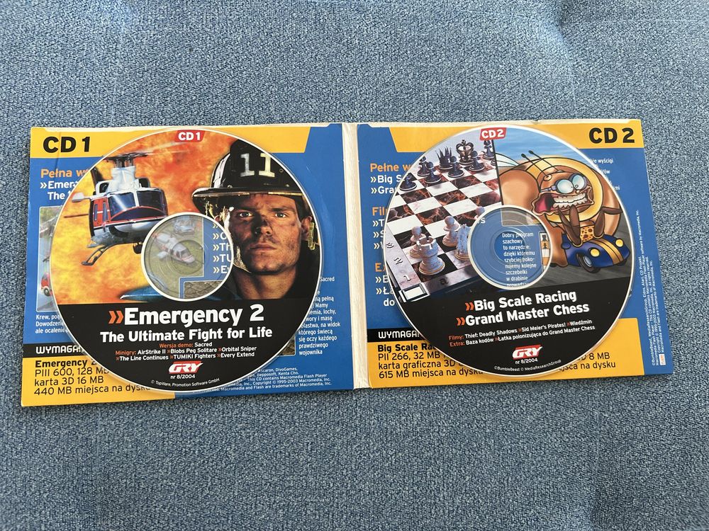 Emergency 2, Big Scale Racing i Grand Master Chess PC z KŚ Gry 8/2004