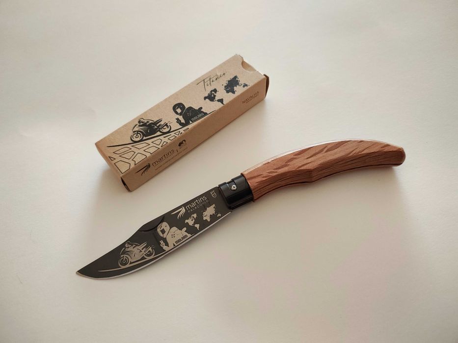Navalha ellegance temática motard full titânio Martins