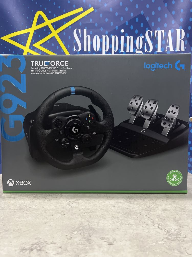 Кермо+педалі Logitech G923 Xbox Series X|S/Xbox One/PC (941-000158)