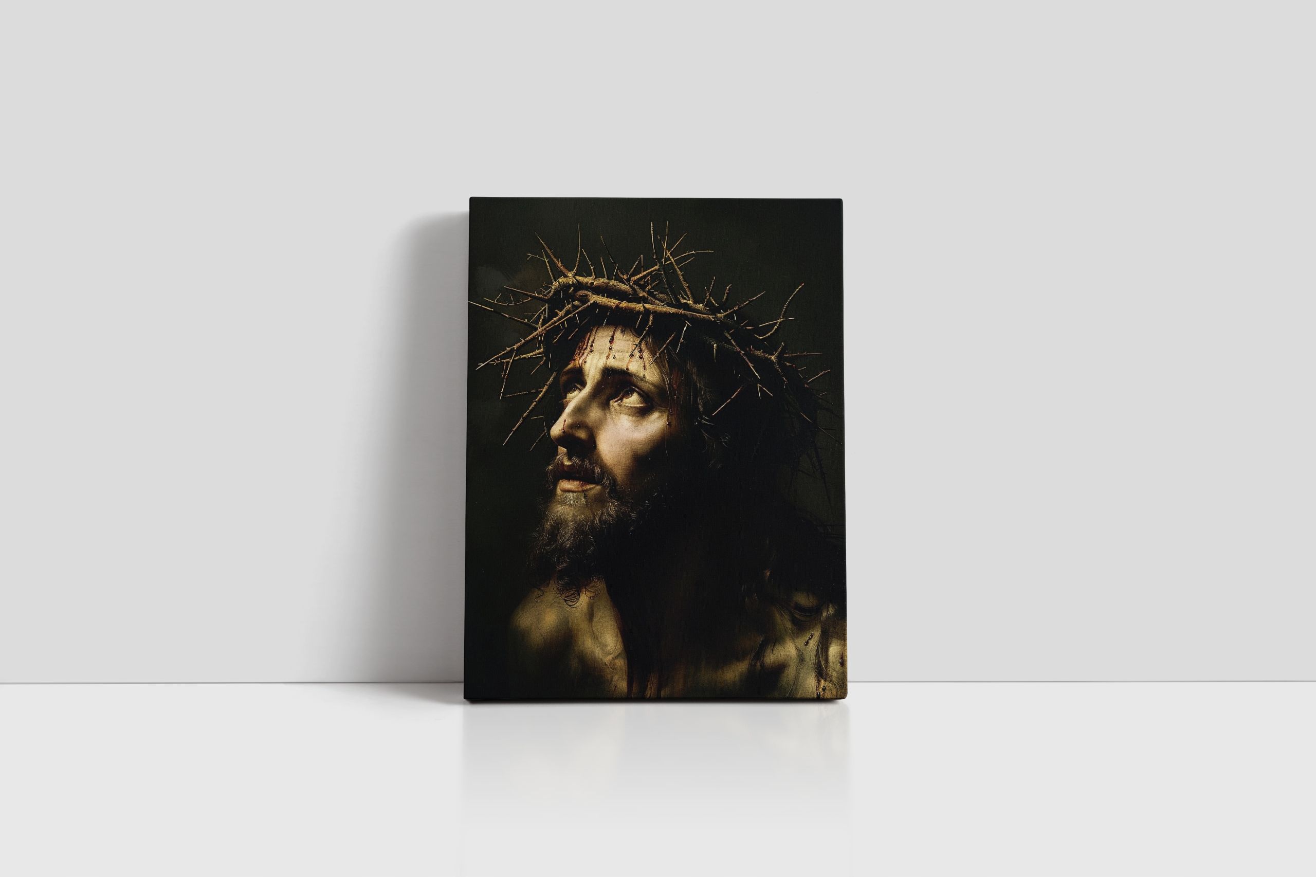 Obraz na płótnie – Jezus Chrystus w koronie cierniowej 30x40 cm