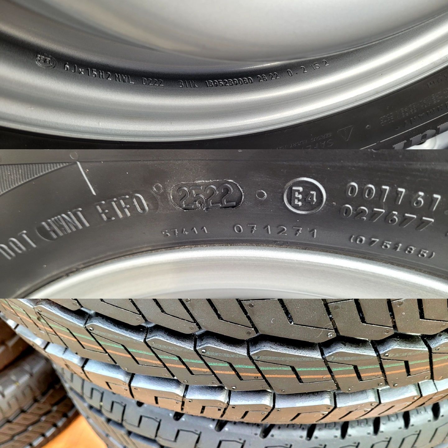 Fiat Ducato Koła Continental VancoCamper 15" Czujnik Tpms Wzmacniane