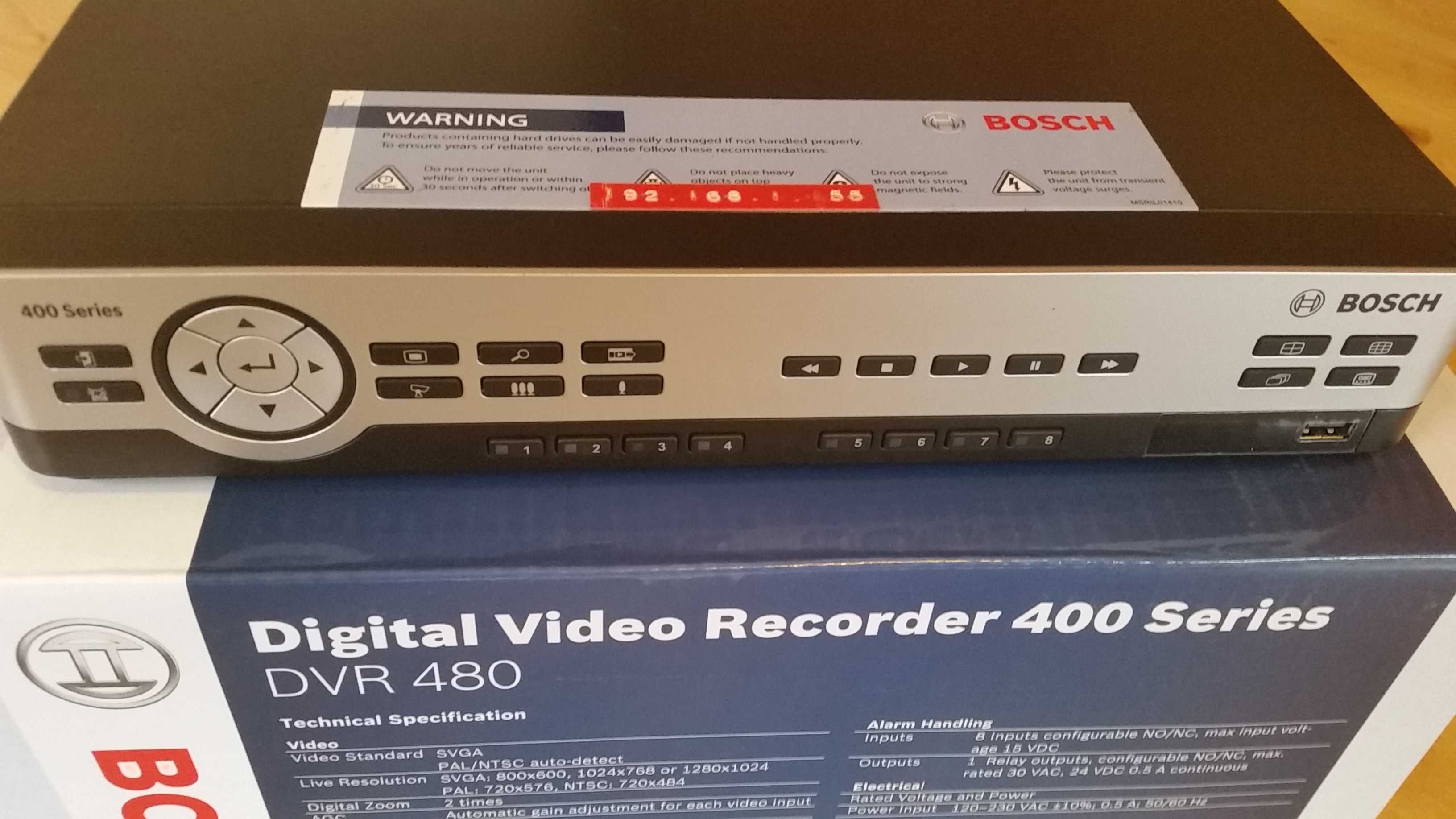 Rejestrator Bosch dvr-480 na 8 wejść
