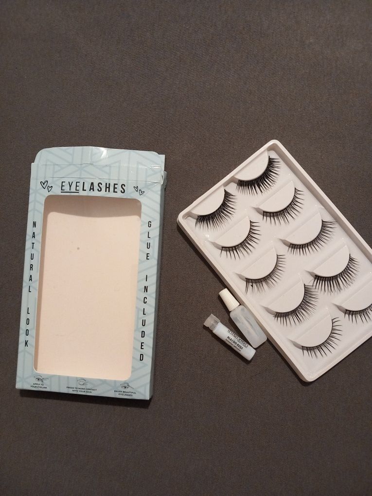 Sztuczne rzęsy 5szt. + 2 kleje