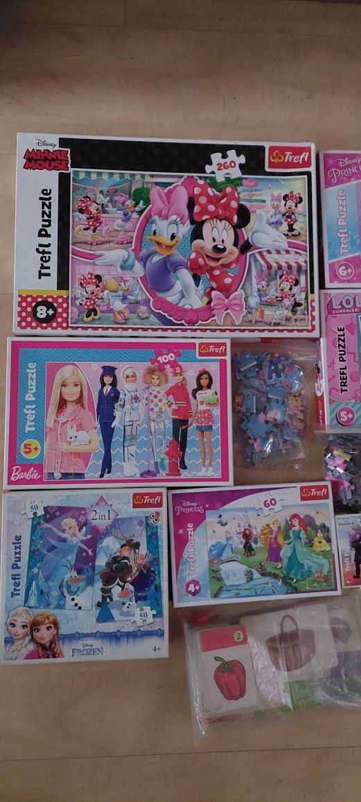 Puzzle dla dzieci 7 pudełek + 3 gratis