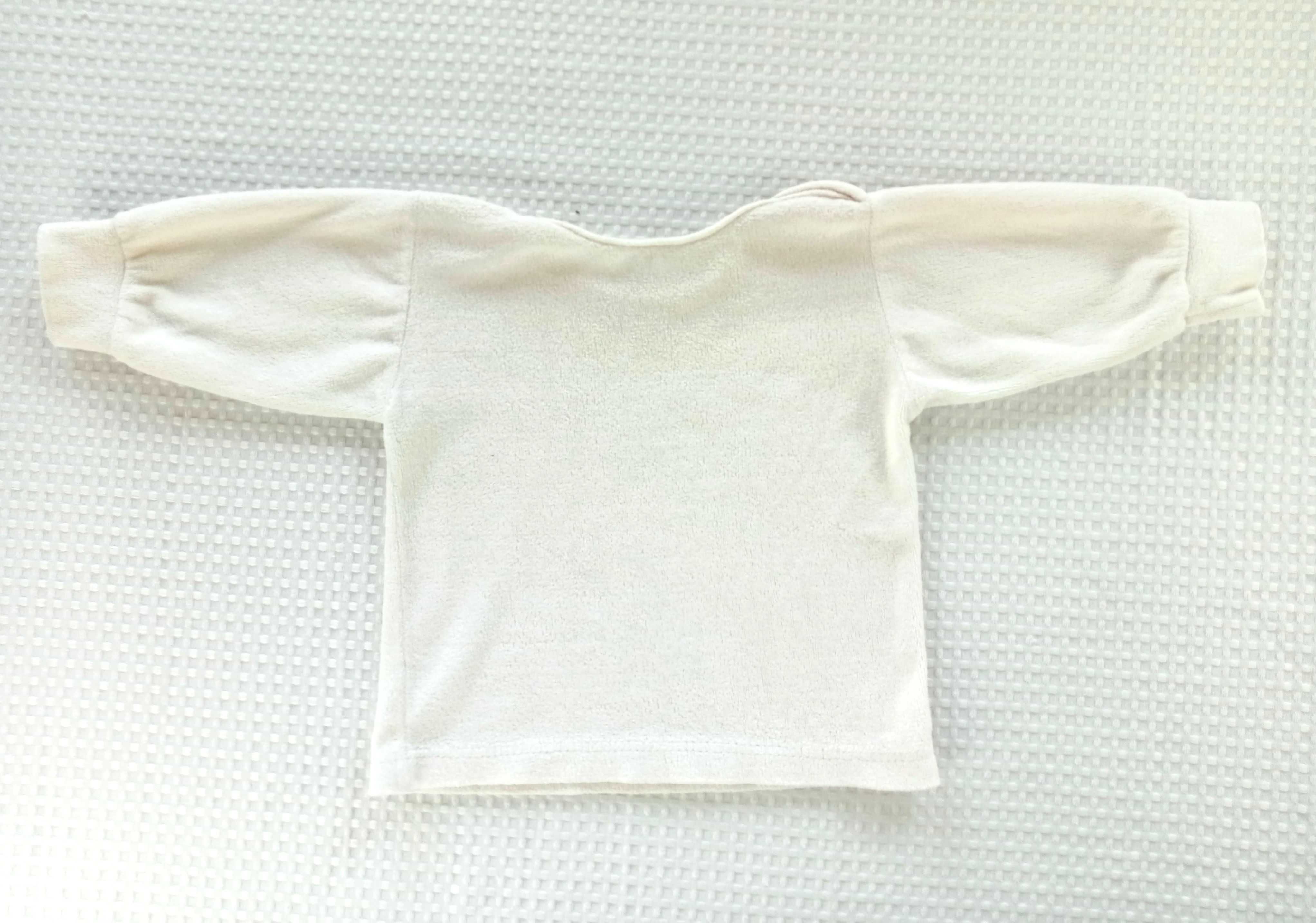 koszulka biała frotte dla niemowlaka