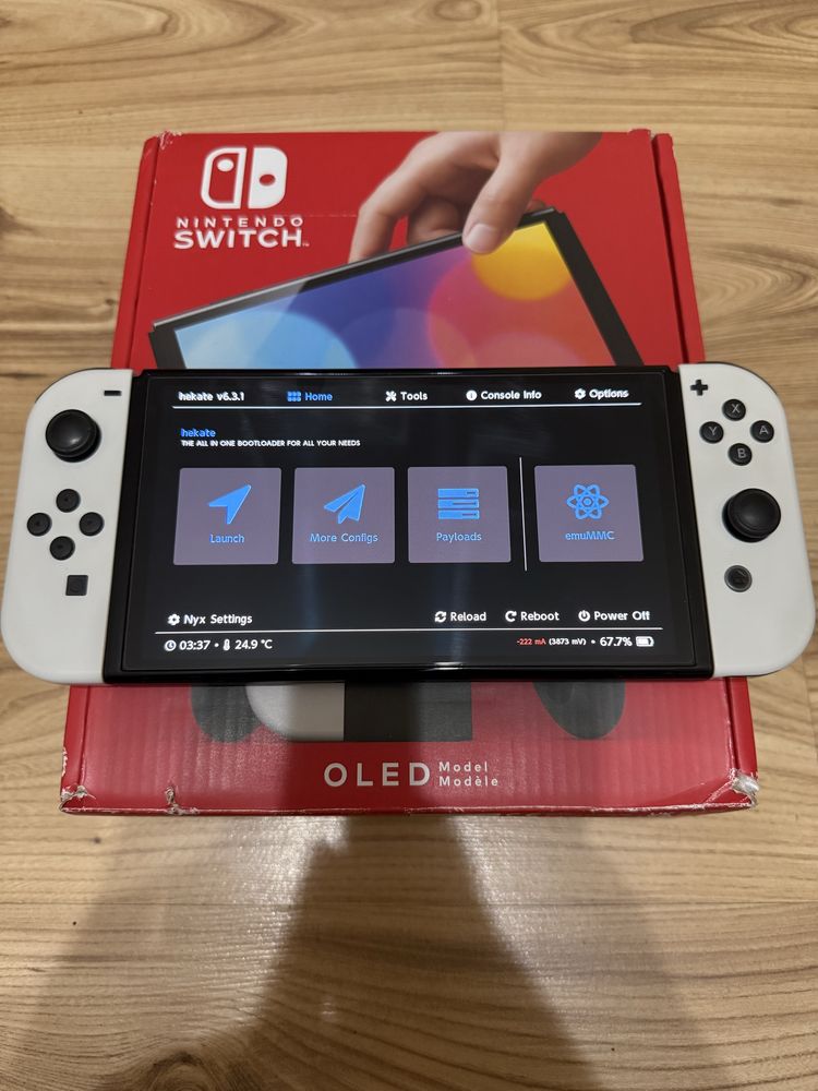 Przerobiona Nintendo Switch Oled 256gb CFW Atmosphere Hekate Picofly