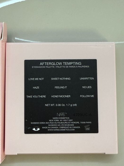 NARS AFTERGLOW палатка тіней оригінал