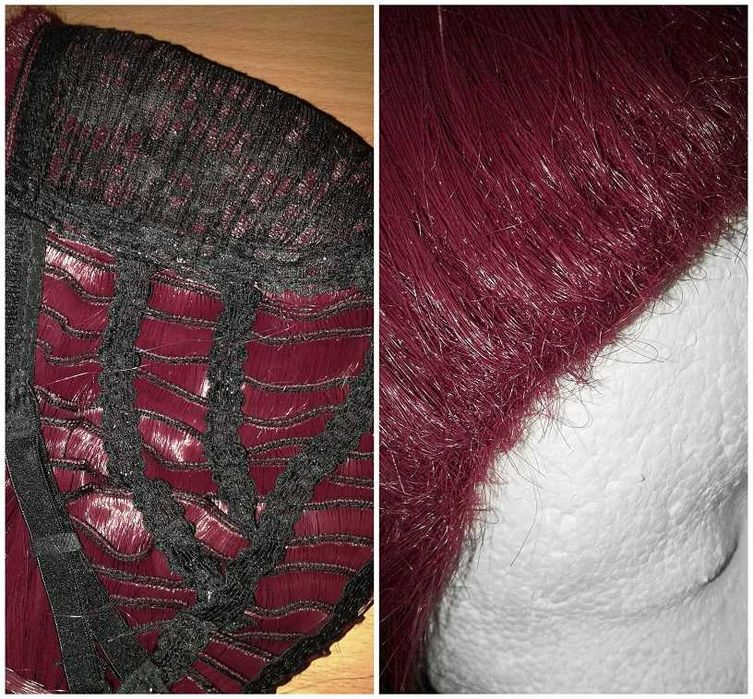 Czerwona różowa krótka peruka cosplay wig Isara Mao Ensemble Stars