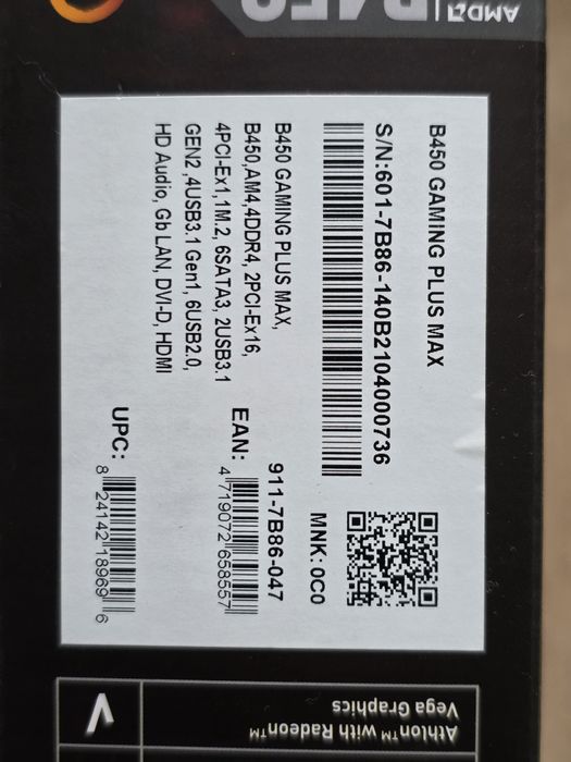 MSI B450 Gaming Plus Max