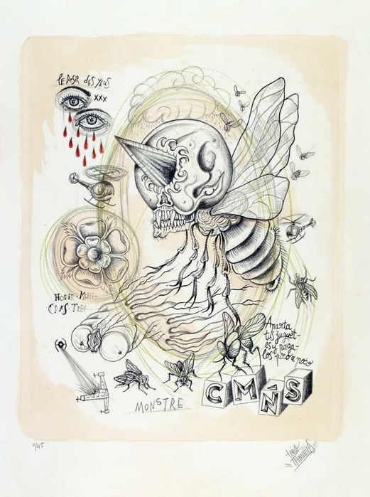 Litografia Pintada por Toño Camuñas (Edição Limitada de 45 Exemplares)