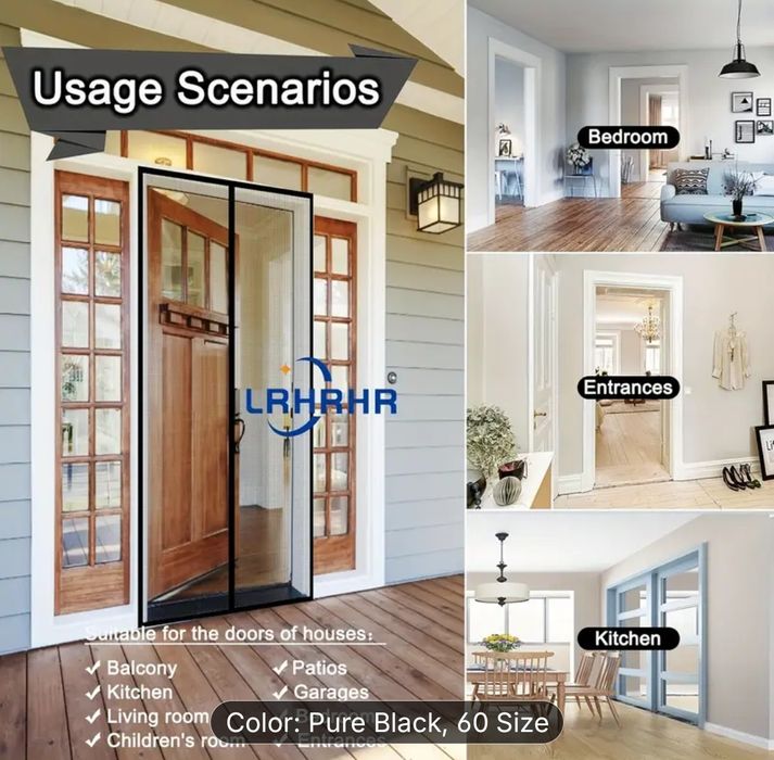 Rede Mosquiteira Magnética NO-Drill Portas