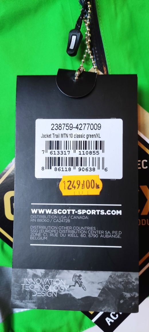 Kurtka Gore Tex Scott Trail MTN 10 XL jak Salewa, Jack Wolfskin,